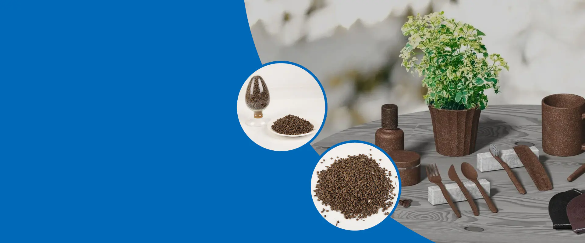 China-Kaffeesatz aus Kunststoff